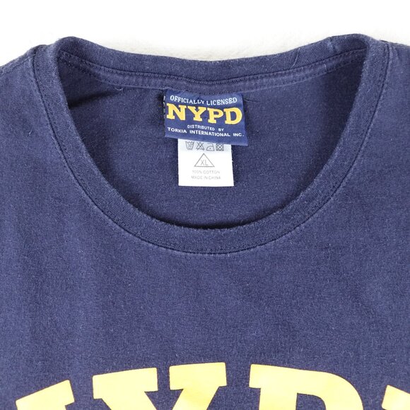 NYPD Shirt Adult XL 100% Cotton Official New York Police Department Tee - Picture 2 of 7